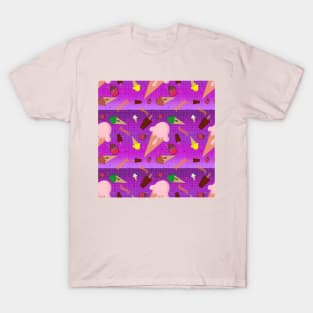 ICE CREAM LOVERS PATTERN T-Shirt